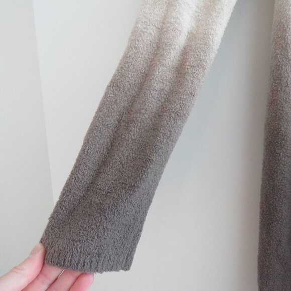 BAREFOOT DREAMS Cozy Chic Lite Ombre Calypso Wrap Open Front Cardigan Bamboo Tan - Picture 8 of 16